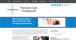 Desktop Screenshot of precisioncarechiro.com
